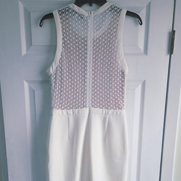 New!!! Adelyn Rae ✨ Elegant White Melody Lase Sleeveless Women's Jumpsuit Size S - Picture 8 of 16